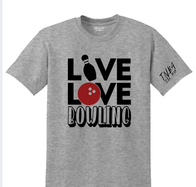 TNBA - Live Love Bowling Tshirt