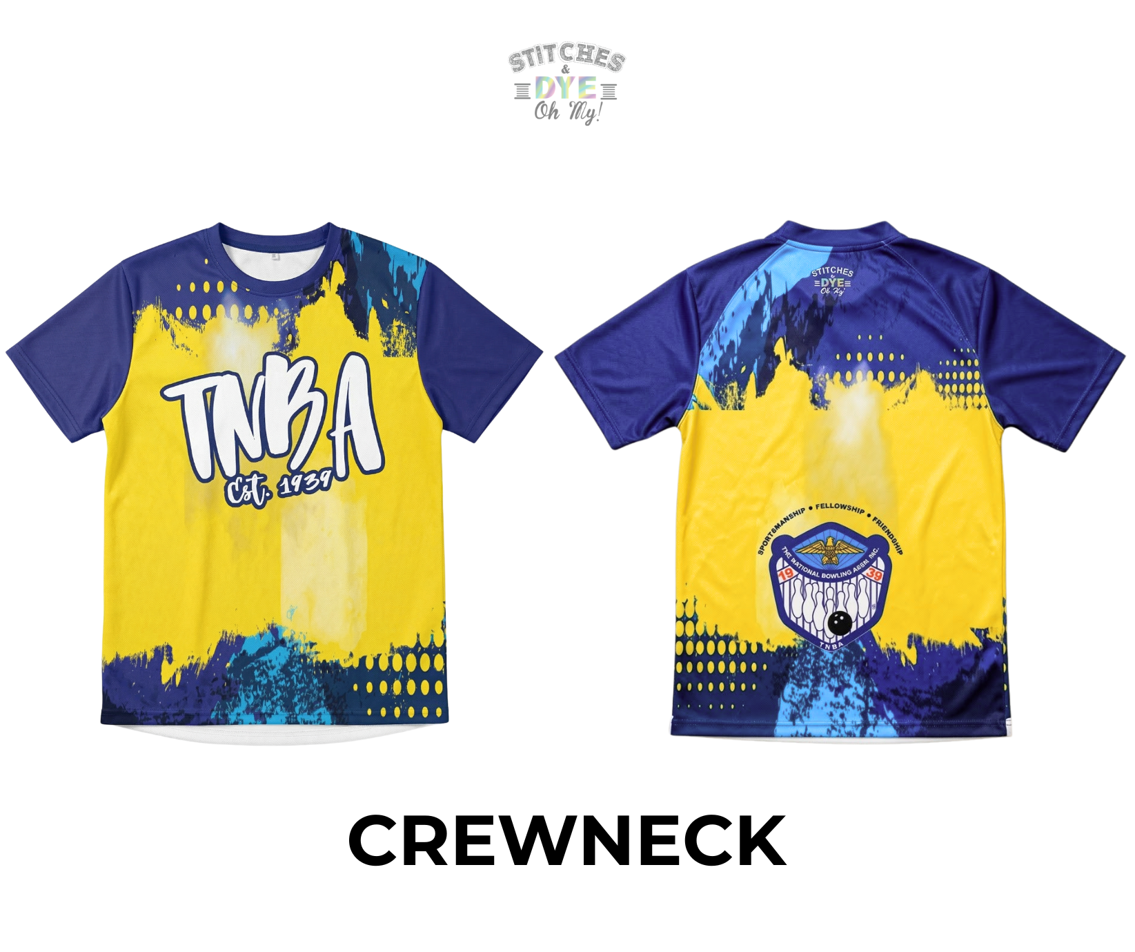 TNBA Est. 1939 Blue & Yellow