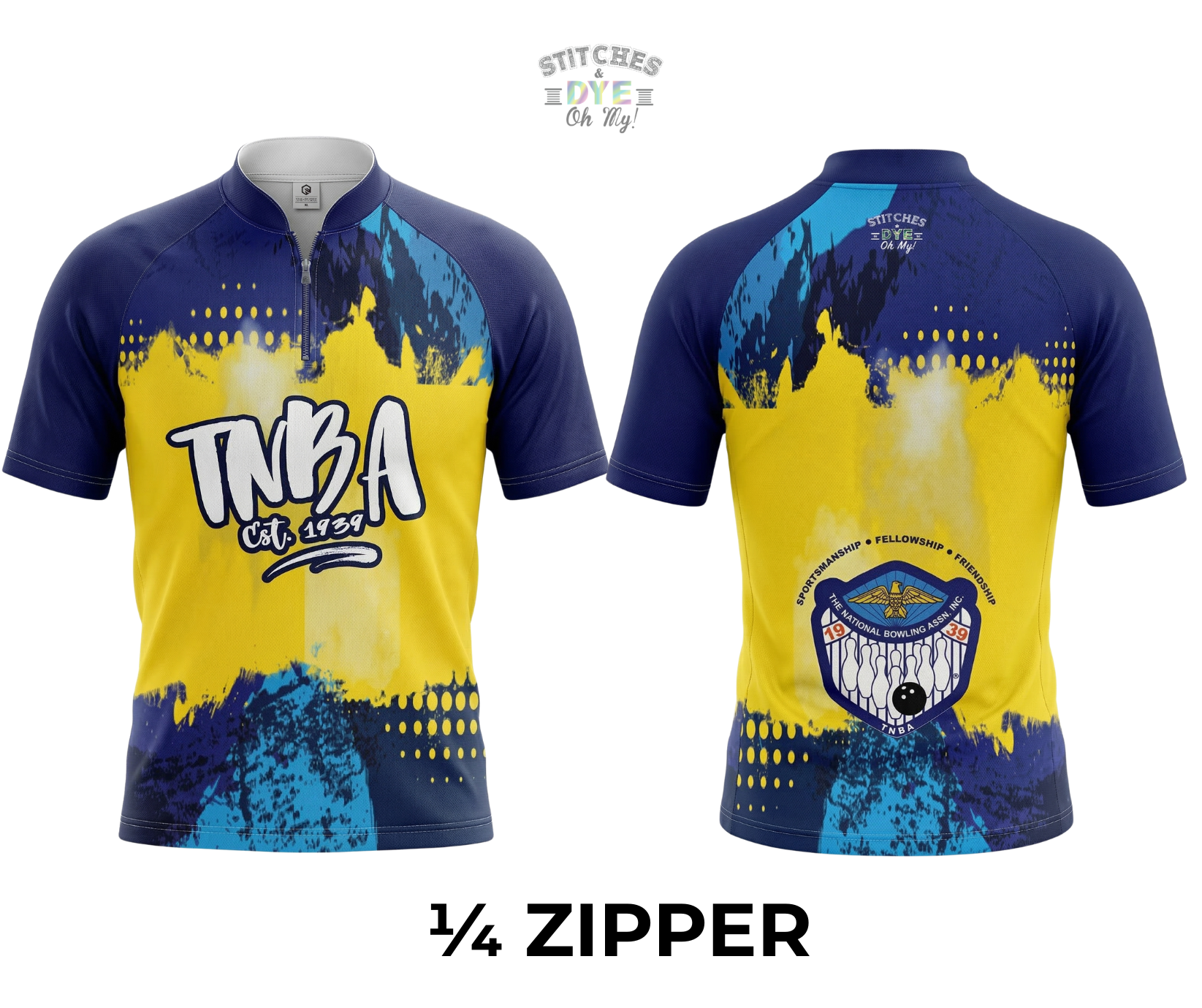 TNBA Est. 1939 Blue & Yellow