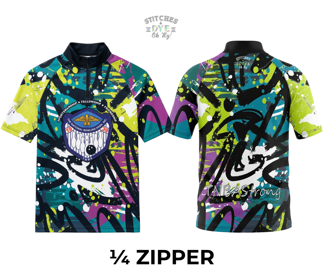 TNBA Purple & Green Abstract