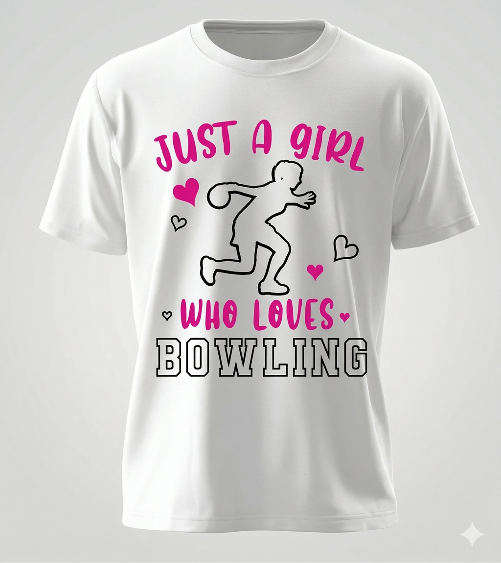 Just A Girl Who Loves Bowling | Premium Women’s Graphic Tee