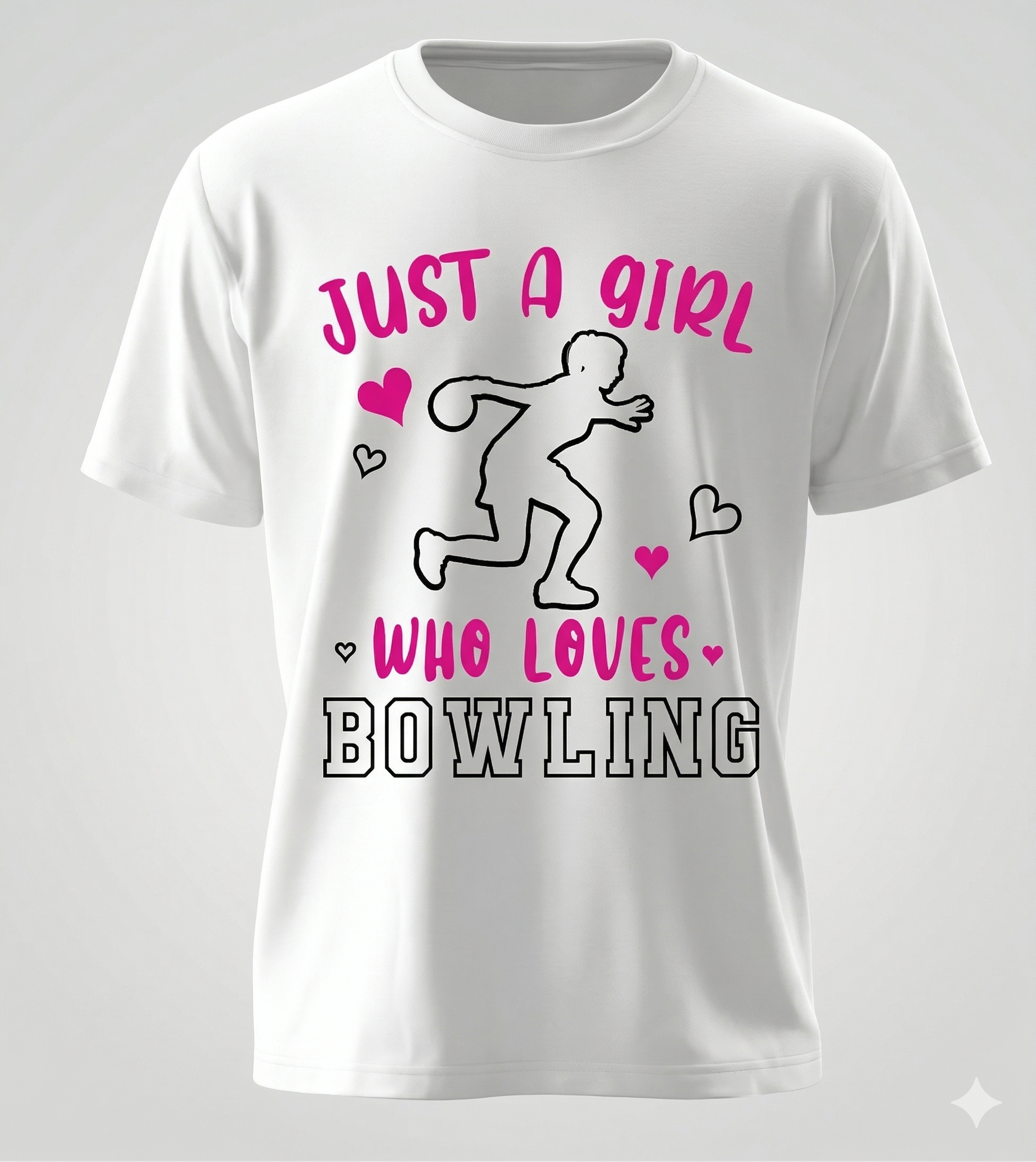 Just A Girl Who Loves Bowling | Premium Women’s Graphic Tee