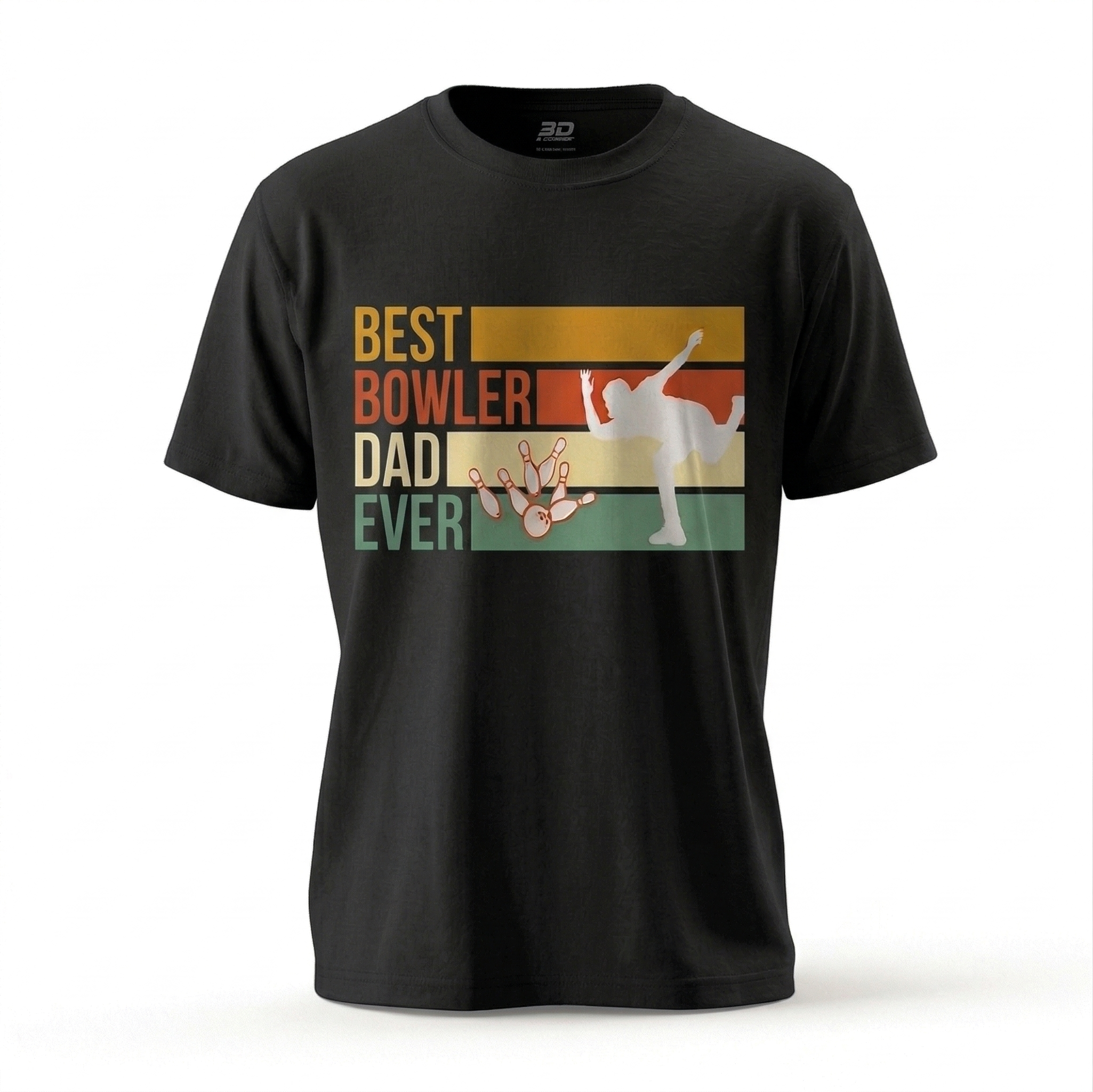 Vintage "Best Bowler Dad Ever" T-Shirt