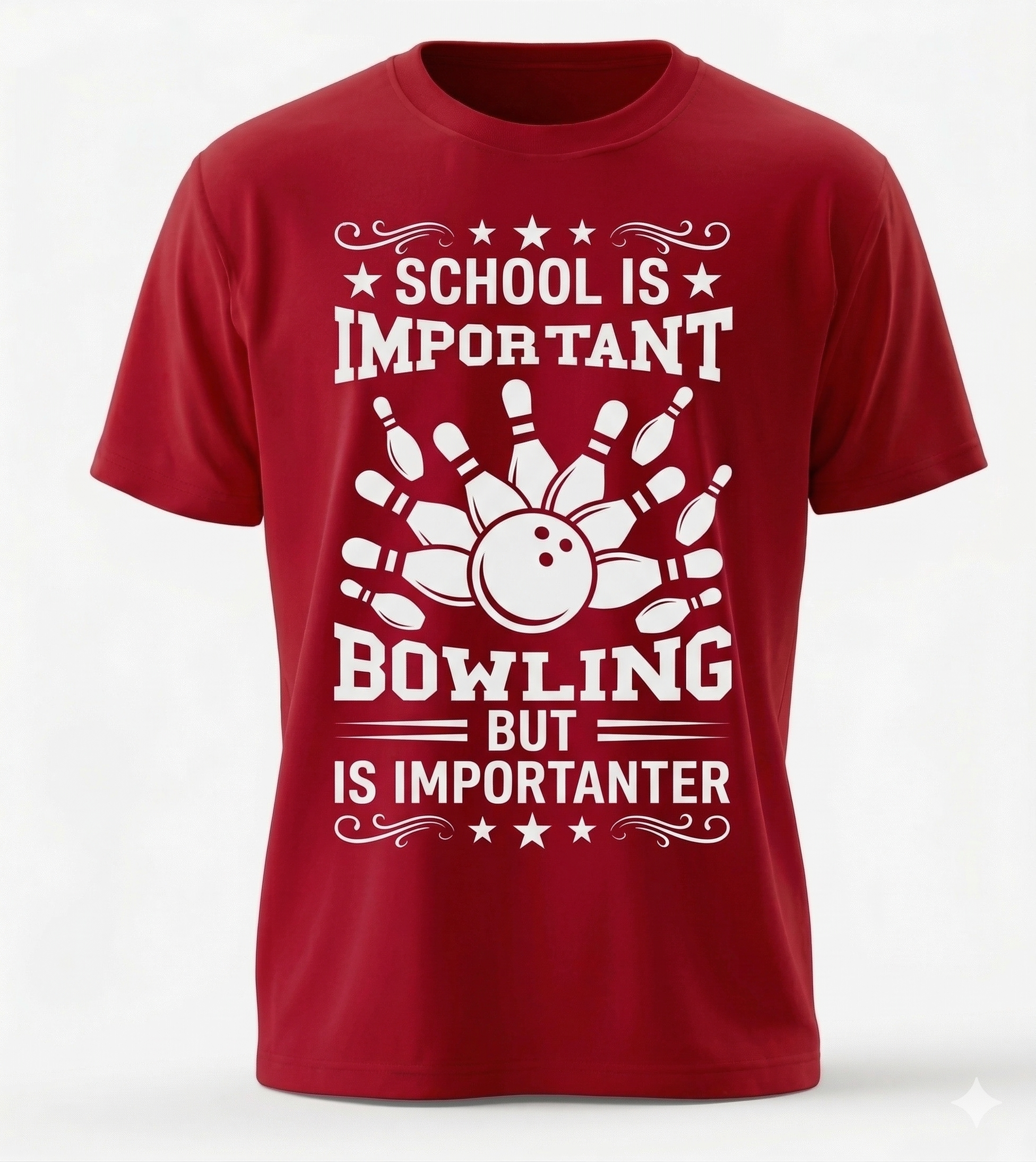 "Bowling is Importanter" Classic Graphic Tee