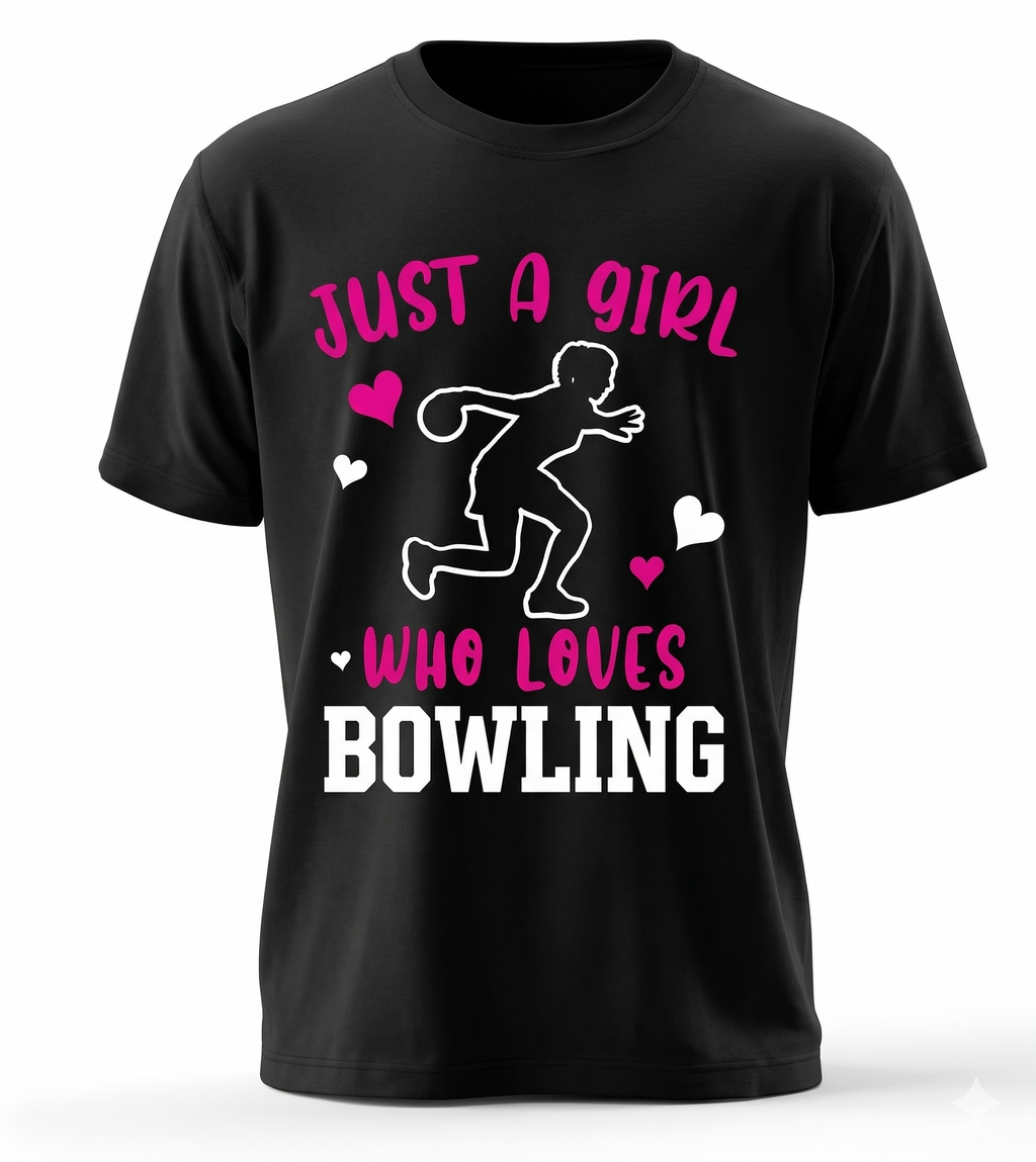 Just A Girl Who Loves Bowling | Premium Women’s Graphic Tee