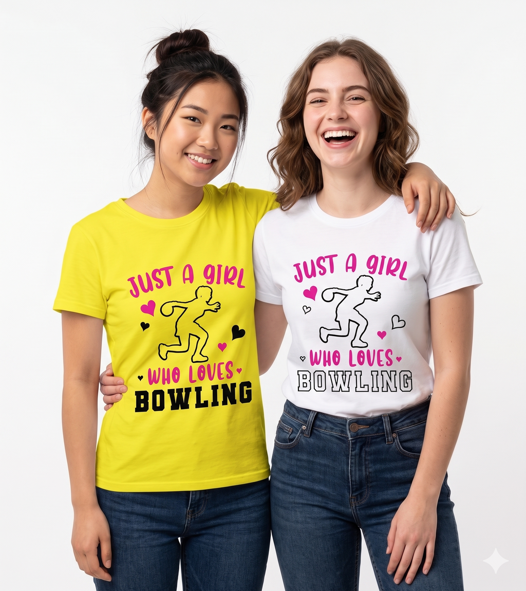Just A Girl Who Loves Bowling | Premium Women’s Graphic Tee