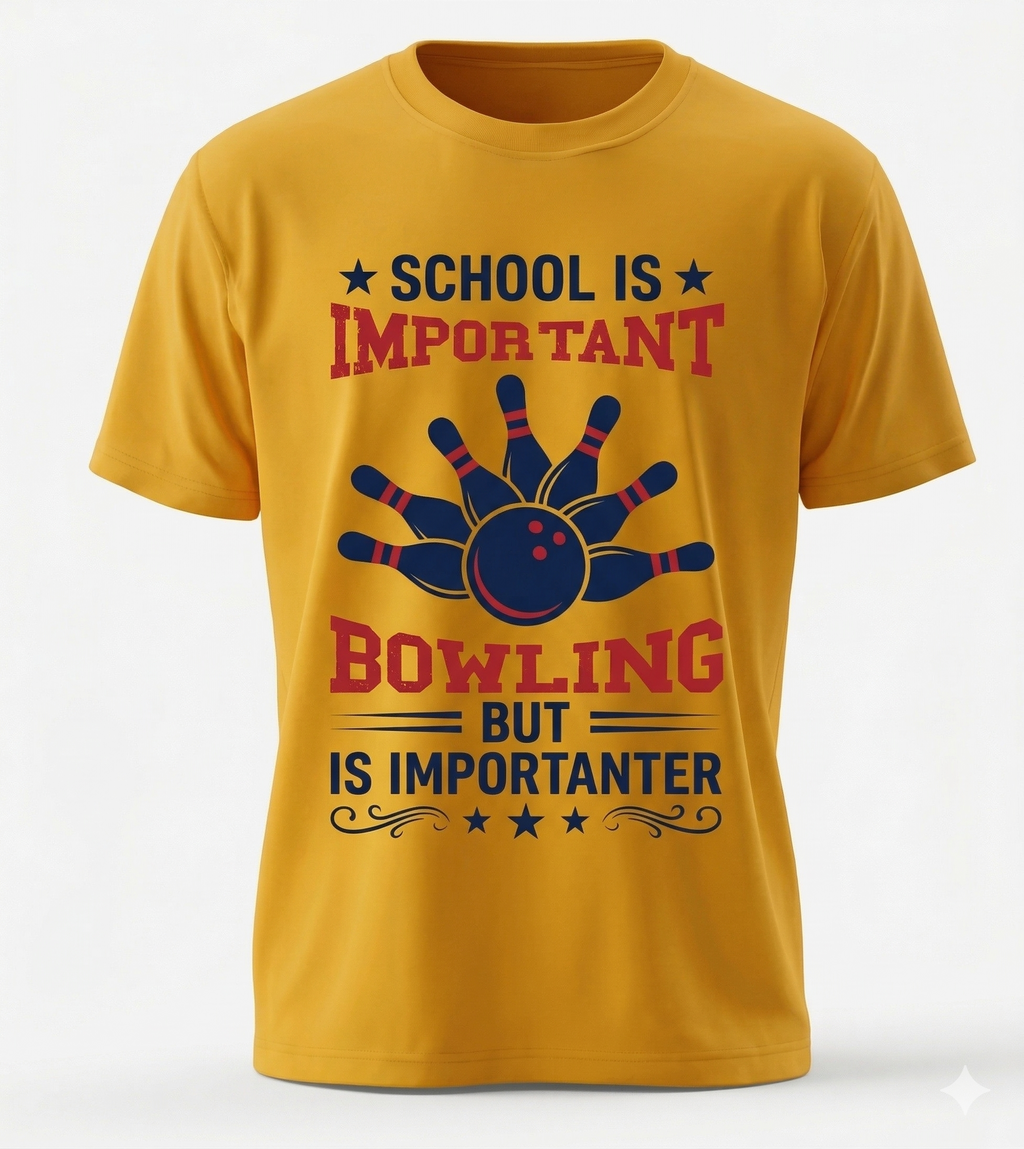 "Bowling is Importanter" Classic Graphic Tee