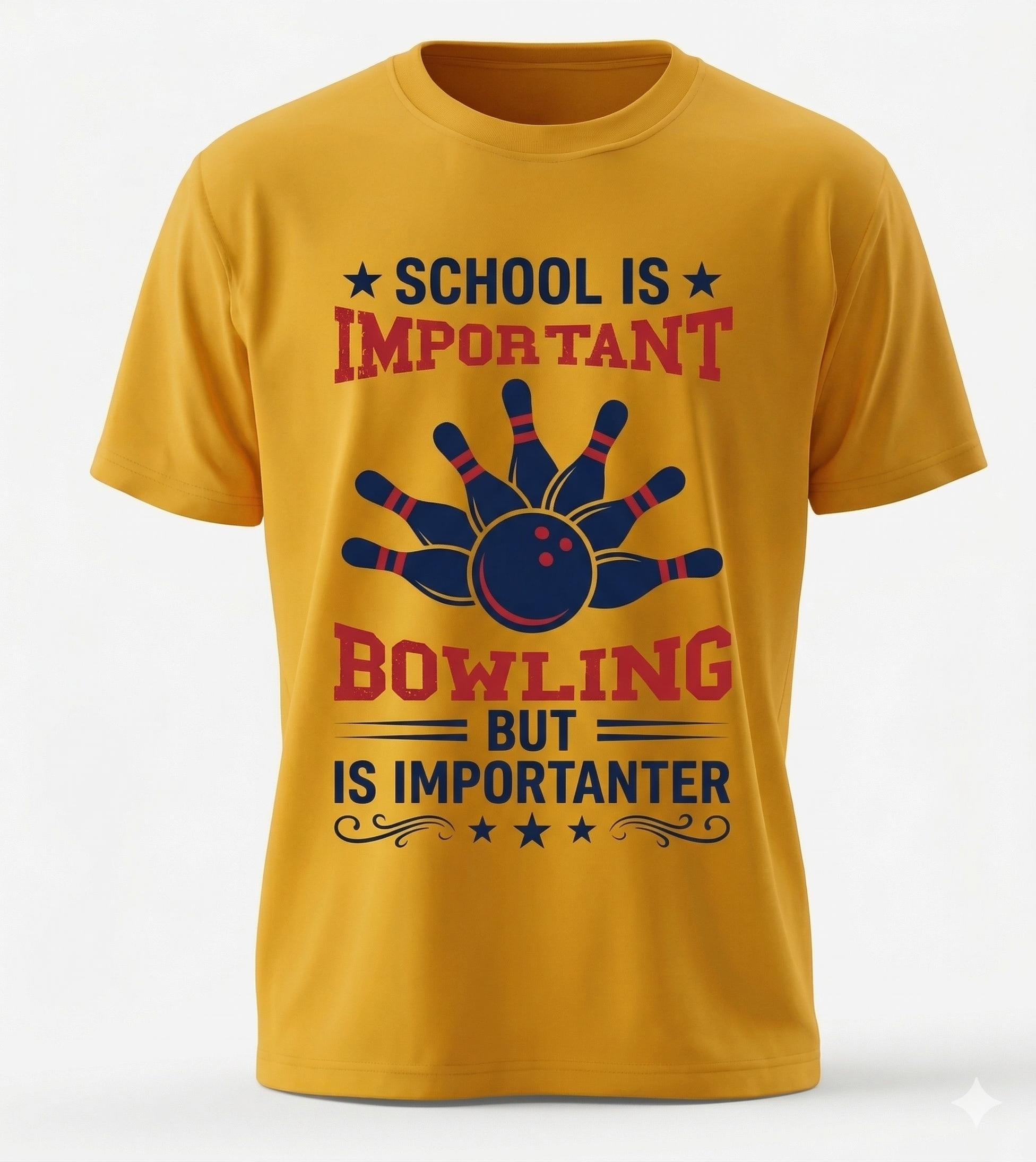 "Bowling is Importanter" Classic Graphic Tee