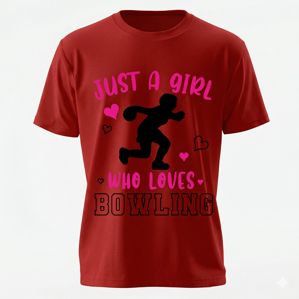Just A Girl Who Loves Bowling | Premium Women’s Graphic Tee