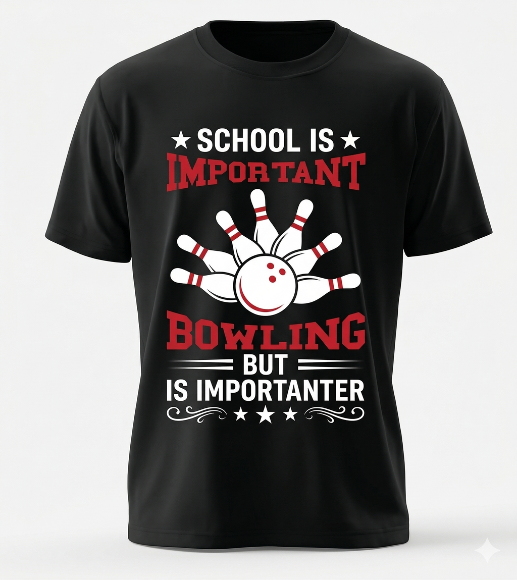 "Bowling is Importanter" Classic Graphic Tee