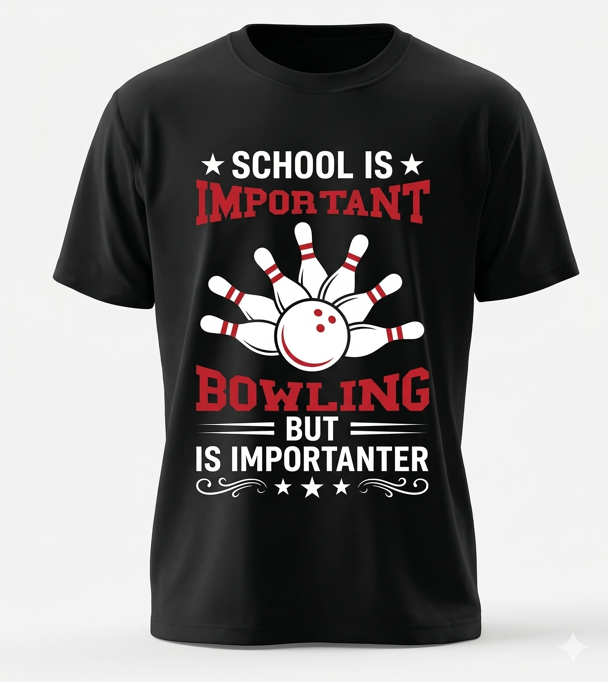"Bowling is Importanter" Classic Graphic Tee