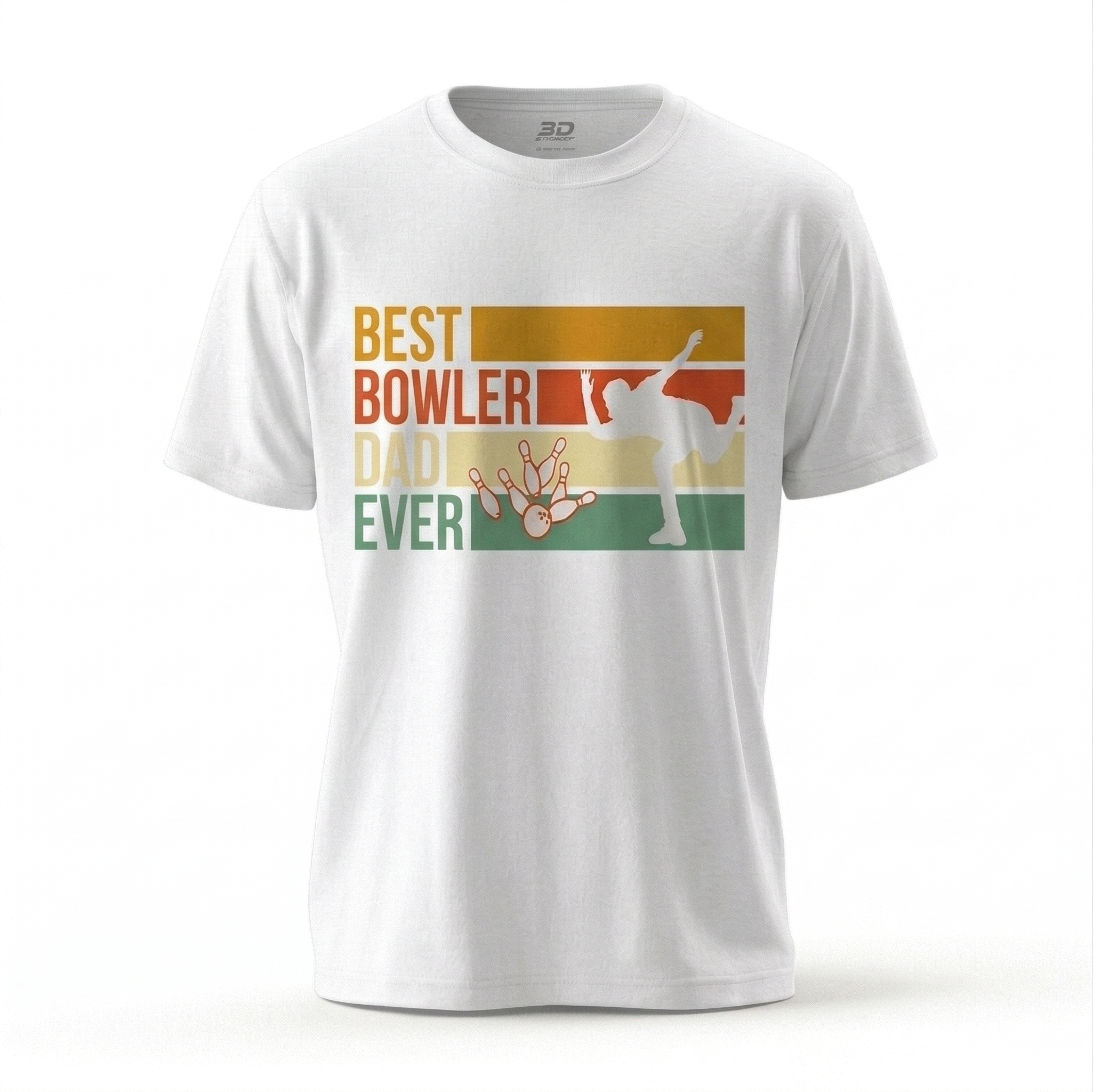 Vintage "Best Bowler Dad Ever" T-Shirt