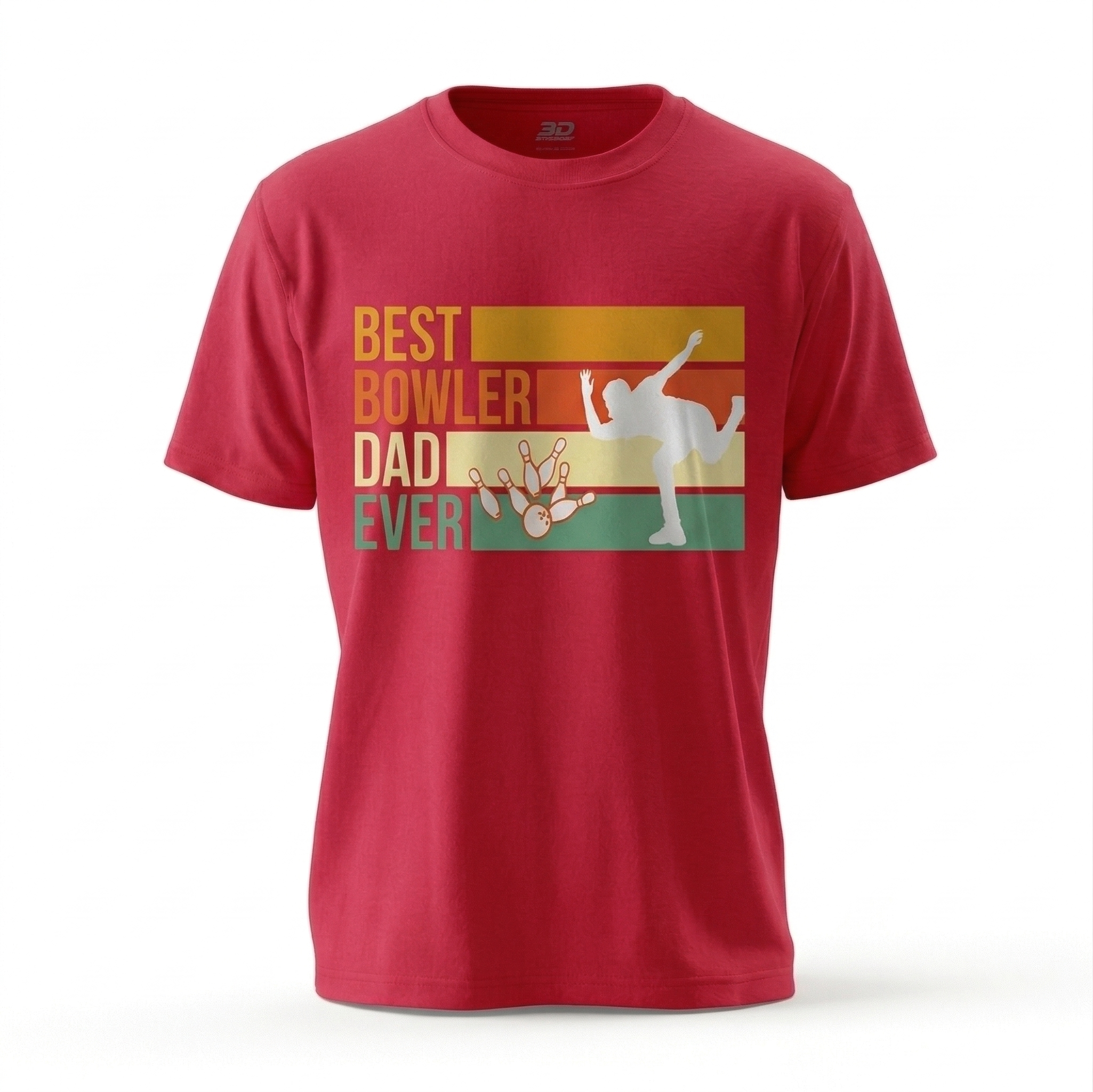 Vintage "Best Bowler Dad Ever" T-Shirt