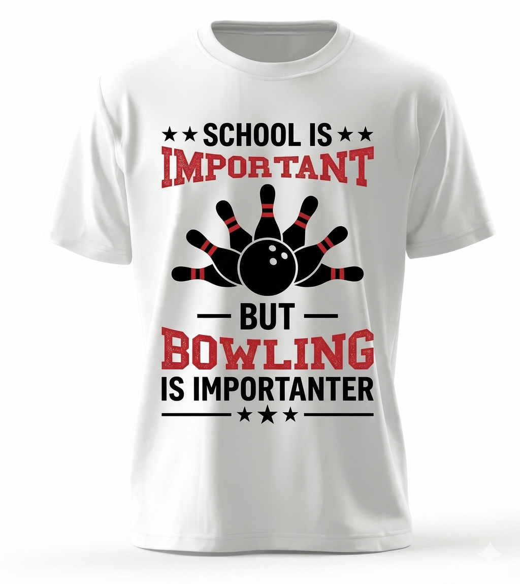 "Bowling is Importanter" Classic Graphic Tee