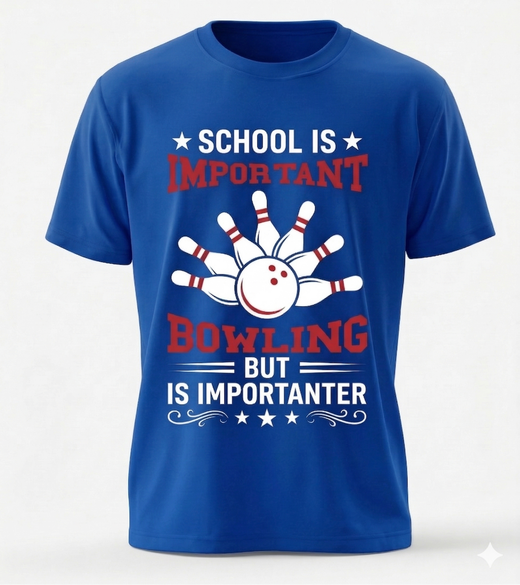 "Bowling is Importanter" Classic Graphic Tee