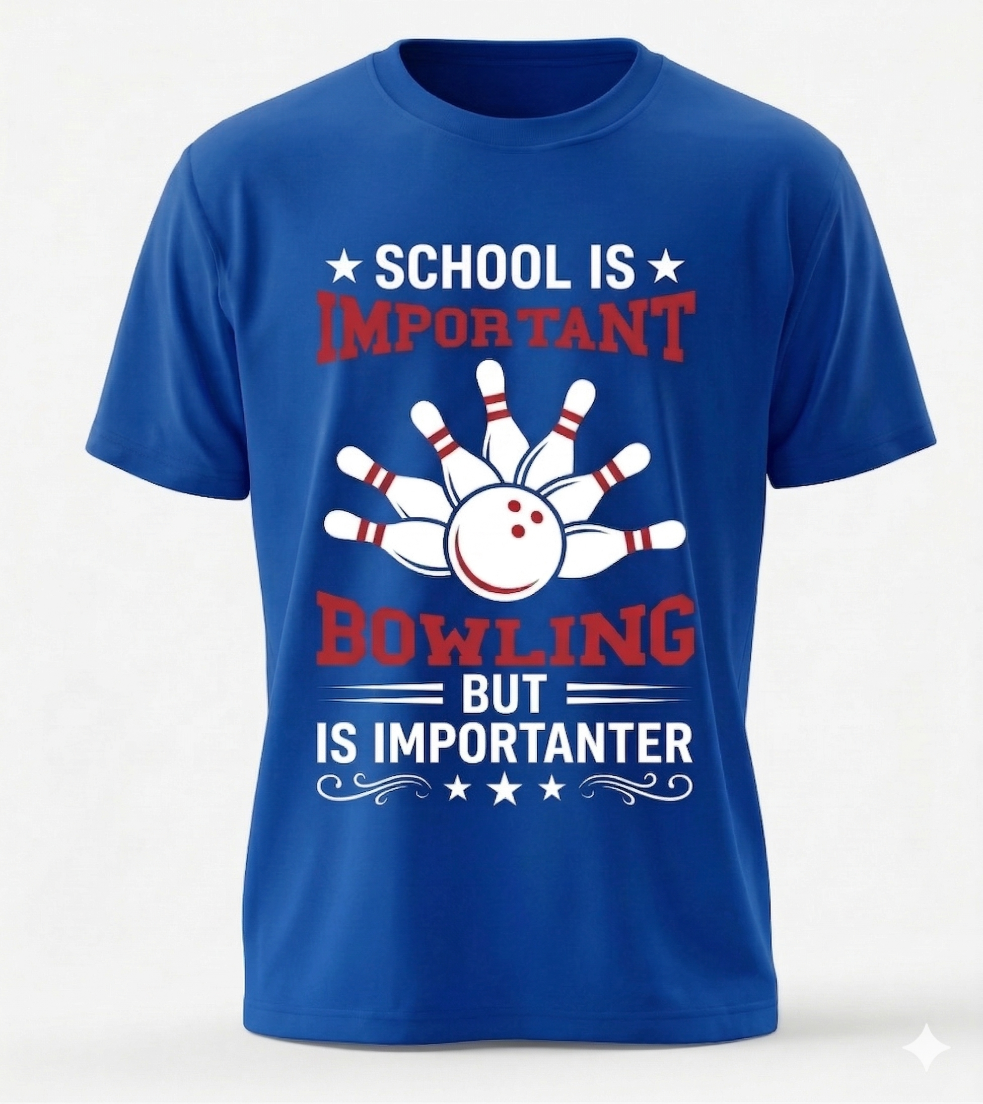 "Bowling is Importanter" Classic Graphic Tee