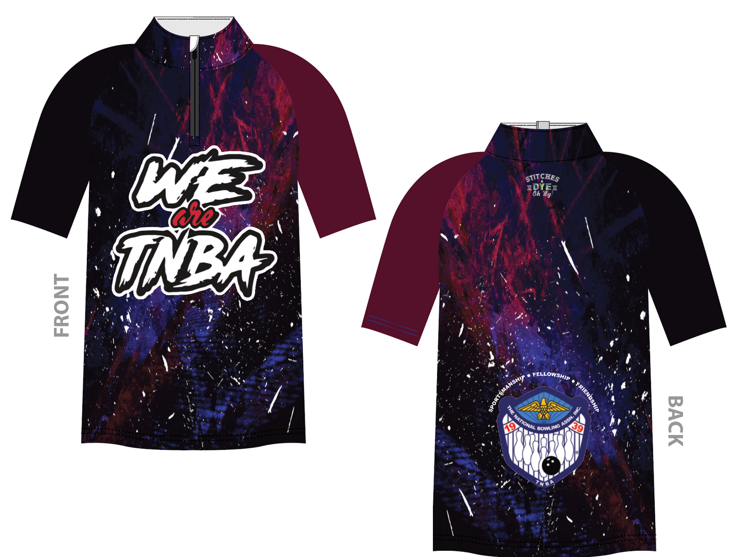 TNBA Black, Blue & Marron Jersey