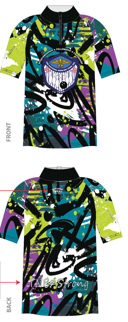 TNBA Purple & Green Abstract